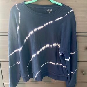 Athleta Dark Blue Tie-dye Sweatshirt